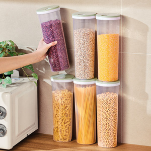 <b>Noodle</b> Storage <b>Box</b> Cylinder Food Grade Airtight Container For Dried Grains Pasta Kitchen Use - Product Image 1