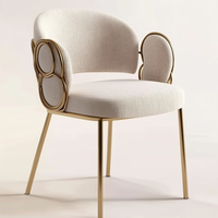 Meubles de restaurant créatifs de style moderne et simple chaise de salle à manger de luxe chaises de restaurant haut de gamme à pieds en acier inoxydable