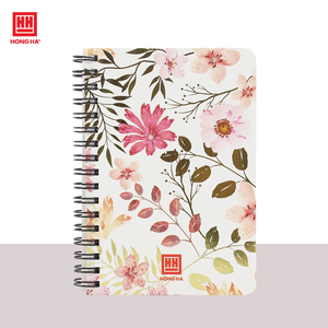 Carnet à spirales brillant avec couverture en papier, reliure spirale, couleurs vives variées, A6, 200 pages, motif moderne et tendance - Product Image 4