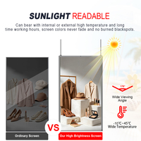 Pantalla LCD Ker de 49 Pulgadas de Doble Cara, Ultra Alta Luminosidad 700/2500 Nits, Legible Bajo la Luz Solar Directa, para Ventanas y Colgar en la Calle