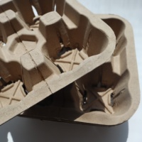 Lot de 4 supports pour gobelets carrés, ondulés, universelles, personnalisés, pour tasses à boisson, espresso, jus, thé au lait, bubble tea, pièces