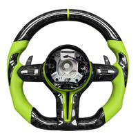 Volant personnalisé en fibre de carbone jaune vif pour BMW F20 F21 F22 F23 F30 F31 F32 F33 F34 F35 F36 F80 F82 F83 F10 F11 F18 F06