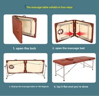 Table de massage pour salon de beauté avec différentes couleurs au choix