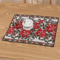 Sets de table de Noël, sets de table de Noël lavables pour la cuisine et la table à manger, sets de table de Noël antidérapants et résistants à la chaleur