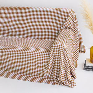 بيع بالجملة OEKO ديكور المنزل نمط حديث زلة نسيج قطن كتان مخصص قماش جينغوم - Product Image 4