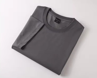 T-shirt surdimensionné 100% coton pour homme Impression numérique douce à col montant personnalisée de haute qualité pour le fitness Motif 3D