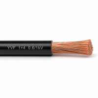 Câble d'alimentation flexible YVF 1 conducteur 0,6/1 kV, conducteur en cuivre, isolation en PVC, gaine en nitrile pour équipement industriel mobile 1*4