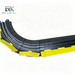 Rampe de protection de câble en caoutchouc, résistance aux hautes températures, portable, certifiée CE, durable pour la protection des cordons d'alimentation - Product Image 1