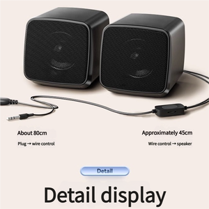 Nhỏ gọn E-1078 <span class=keywords><strong>USB</strong></span> Loa mini với đầy màu sắc RGB ánh sáng IPX-5 không thấm nước 2.0 kênh cho máy tính máy tính xách tay điện thoại di động sử dụng nhà - Product Image 2