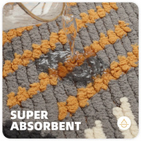 Tapis de porte doux gris antidérapant lavable en machine pour tapis de trappeur de saleté extérieur d'entrée de porte d'entrée