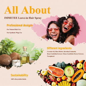 Laisser dans le conditionneur parfum de fruits huile de noix de coco nourrissant anti-frisottis parfums de cheveux pour El Cabello - Product Image 2