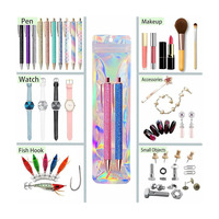 Benutzer definierte Stift Lebensmittel Lagerung Verpackung Plastiktüte Stift Verpackung Mylar Reiß verschluss taschen für 2,4x9 Zoll Verpackung Lip gloss, Schmuck, Kosmetik