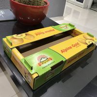 Boîtes rigides en carton ondulé pour le transport de fruits et légumes avec gaufrage, écologiques et recyclables, couleur personnalisable