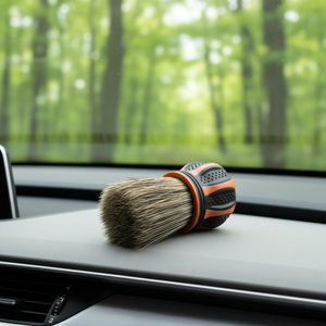 Ensemble de brosses de détaillage automobile miniatures CY-PRO005 Orange (3,9*2,1 pouces), poignée compacte antidérapante, poils personnalisés pour le nettoyage de la voiture et de la maison - Product Image 5