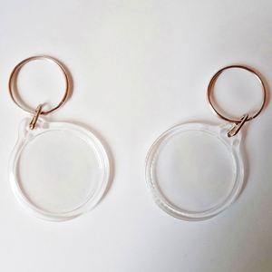 Wholesale Cheap Price Plastic clear Acrylic Keychains Blank Acrylic Photo Keychains for Promotional Gifts - Product Image 6
