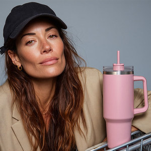 Gobelet à Double Paroi en Acier Inoxydable avec Poignée, Tasse pour Sublimation pour Boissons Chaudes et Froides, Anse pour Gobelet de 40 oz - Product Image 6