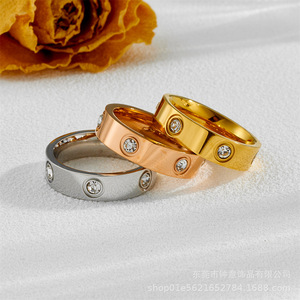 Gran oferta 5A Zirconia 18K oro rosa oro plateado Acero inoxidable <span class=keywords><strong>amor</strong></span> <span class=keywords><strong>amistad</strong></span> anillo para fiesta <span class=keywords><strong>de</strong></span> compromiso regalos <span class=keywords><strong>de</strong></span> cumpleaños - Product Image 6