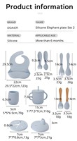 One-stop Shopping personnalisé bébé fournitures Silicone bébé alimentation ensemble nouveau-né cadeau bébé assiette ensemble Silicone alimentation ensemble pour enfants