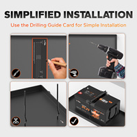 Kit de maintien de batterie réglable Installation facile Ensemble complet Large compatibilité Kits de 6.91 à 10.61 pouces Accessoires de batterie