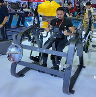 Máquina de remo sentado BRTW con carga de placas para gimnasios comerciales, equipo profesional de gimnasio