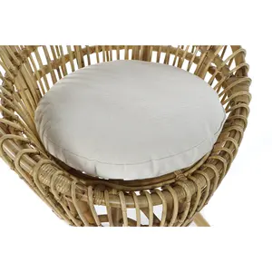 Poltrona in Rattan di Cotone 76X65X85 con Cuscino Naturale - Product Image 2