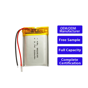 Batería nueva de 3.7 voltios 952535 800mAh de polímero recargable LiPo con 500 ciclos de carga, certificada por KC y CE - Product Image 1