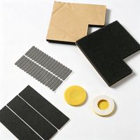 Coussinets en mousse EVA auto-adhésifs ignifuges Aigao, coussinets de pied en EVA noirs résistants aux flammes, mousse découpée antidérapante et absorbant les chocs