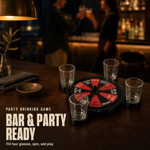 Ensemble <span class=keywords><strong>de</strong></span> <span class=keywords><strong>jeu</strong></span> <span class=keywords><strong>de</strong></span> roulette à boire avec logo couleur personnalisé et 4 verres à <span class=keywords><strong>shot</strong></span>, OEM ODM, vente en gros, <span class=keywords><strong>jeu</strong></span> <span class=keywords><strong>de</strong></span> roulette <span class=keywords><strong>de</strong></span> fête pour marques <span class=keywords><strong>de</strong></span> cadeaux - Product Image 4