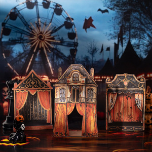 <span class=keywords><strong>สต</strong></span>ิกเกอร์ 10 ชิ้นต่อแพ็ค ซีรีส์บ้านตุ๊กตา วิวทิวทัศน์ ตัดลาย สไตล์ยุโรป วินเทจ สำหรับตกแต่งวันหยุด แบบมีกาวในตัว เงา - Product Image 2