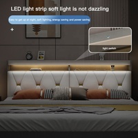 Gute Qualität Schlafzimmer möbel Holz klassische Luxus King Size Holz Box Bett rahmen Doppelbett beliebtes Design mit Lagerung