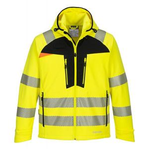 PORTWEST - DX475YBRL DX4 Veste Softshell haute visibilité jaune/noir (3L) - EAN 5036108359431 HI-VIS WORKWEAR - Product Image 1
