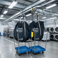 Bolsas de Lavandería Industriales Personalizadas de Nailon con Riel, Reutilizables, de Gran Capacidad y Lavables