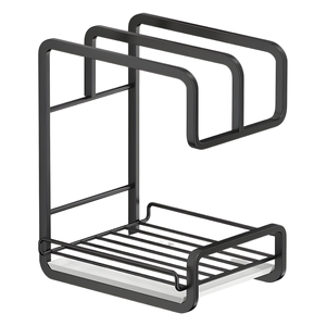 Étagère de rangement en métal pour essuie-mains, installation facile, durable, avec drainage ventilé, double couche, support suspendu pour comptoir de <span class=keywords><strong>cuisine</strong></span> - Product Image 6