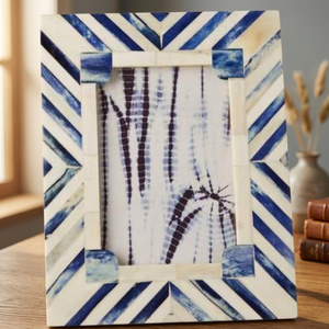 Handmade Wooden Artisan 6x4 Photo <b>Frame</b> Bone Inlay Design Classic Modern Interiors Tabletop <b>Picture</b> Display Keepsake <b>Border</b> - Product Image 1