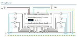 DH8 100V-240VAC 8CH * 16A DALI AC реле 8-канальный DALI/<span class=keywords><strong>DMX</strong></span> реле DT7 DALI-2 сертифицированные высокопрочные технические реле - Product Image 6