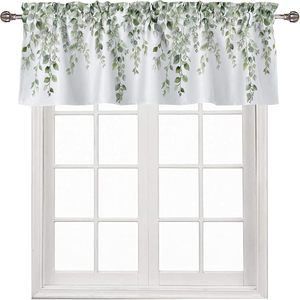 Voilages bleus à motifs floraux, draperies à imprimé vigne marron, cantonnières pour fenêtres de cuisine, décoration moderne pour la maison, personnalisable - Product Image 5