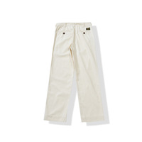 Pantalon Cargo Décontracté pour Homme, Basique, en Sergé HBT à Motif Chevrons, Taille Haute, avec Fermeture Éclair et Boutons sur le Devant, Fournisseur Populaire