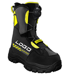 TGHE09 Botas de moto de nieve personalizadas Cordones de liberación rápida Sistema de dial de bloqueo sin cordones Botas de nieve gruesas de invierno para hombres - Product Image 2