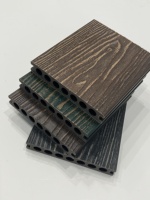 Terrasse en composite bois-plastique bicolore à faible entretien pour maison, camping, extérieur, jardin et terrasse