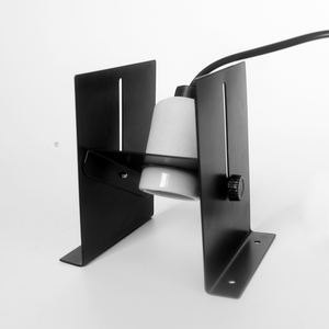 Keramische lampvoet Zwarte reptielenlamphouder H-vormige lampenkap Warmte Huisdierverwarmer Beugel voor amfibieën Huisdierterraria <span class=keywords><strong>Habitat</strong></span> - Product Image 4