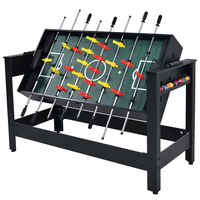 Win.max 5ft 4 en 1 Multi Game Table Rotative Air Hockey, Baby-Foot, Tennis de Table & Billard MDF Soccer Ball Combination Set