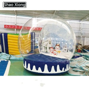 Boule de neige décorative d'extérieur, 1 pièce, carrée à Air ouvert, <span class=keywords><strong>Globe</strong></span> de neige de taille naturelle pour la publicité, pour noël - Product Image 4