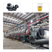 Machine de pyrolyse plastique-vers-carburant, installation de distillation de diesel, machine de production de carburant diesel à partir d'huile de pyrolyse de pneus usagés et de plastique