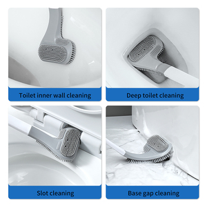 Brosse de toilette détachable Sanga personnalisée, nouvelle brosse de nettoyage ménager souple en silicone pour toilettes - Product Image 5