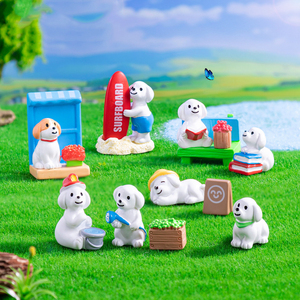 Realistici e dettagliati piccoli cuccioli educativi cani animali giocattoli <span class=keywords><strong>Mini</strong></span> cane figurine giocattolo per compleanno natale pasqua decorazione - Product Image 1