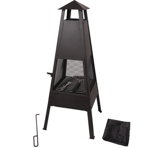 Suministros de Jardín, <span class=keywords><strong>Chimenea</strong></span> Multifuncional 3 en 1 para Exteriores, Fogata de Leña para Camping y Jardín - Product Image 5