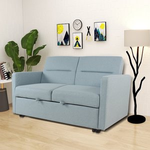 Sectional Sofa With <strong>Pull</strong>-Out <strong>Couch</strong> 2 Seat Sleeper Sofa <strong>Bed</strong> - Product Image 5