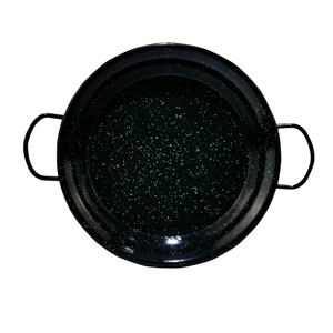 Poêle à <span class=keywords><strong>paella</strong></span> en émail Poêle à <span class=keywords><strong>paella</strong></span> en acier au carbone Poêle à fruits de mer Olla Crevettes de camping pour cuisinière à gaz à induction Céramique - Product Image 5