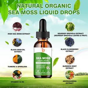 Well body OEM/ODM Sea Moss Liquid Drops with Burdock Bladderwrack for Healthy Digestive Support Powerful Detox Drops - Product Image 4