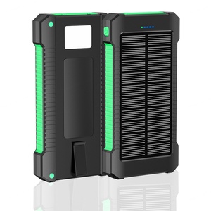 Batterie externe sans fil 10000 mAh avec logo personnalisé, double USB 15W, panneau solaire et lumière LED - Product Image 6